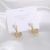 High-End Small Bow Tie Pearl Earrings 1 Style 2 Wear Zirconium Paraffin Inlaid Earrings Factory Direct Sales Wholesale Earrings New