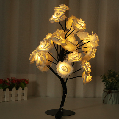 Cross-border Hot Style LED Rose Tree Lights, Small colored lights, String Lights, Flash Lights, Simple Girls' Hearts, Rooms, bedroom 's