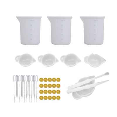 Jaunty DIY crystal drip silicone set 5 glue set manual production drip mold