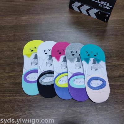 Ultra-thin boat socks ladies summer breathable, sweat-free, deodorant, skidproof invisible ladies Korea lovely shallow mouth TM0122