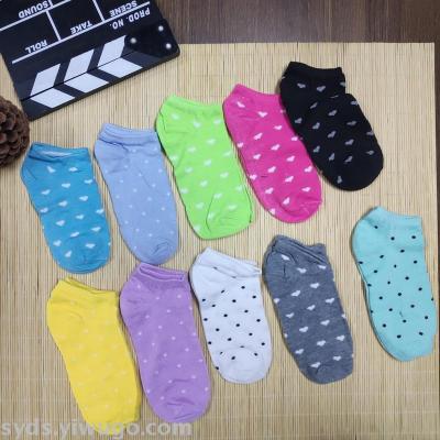 Ladies' boat socks summer thin socks cute vitality shallow mouth anti-odor invisible Korean version of pure cotton INS trend YD100