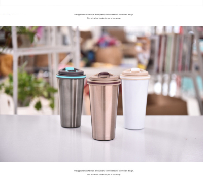 Factory Wholesale Vacuum Cup Milk Tea and Coffee Cups Portable Men and Women Traveling Stainless Steel Mug Cup Custom Log