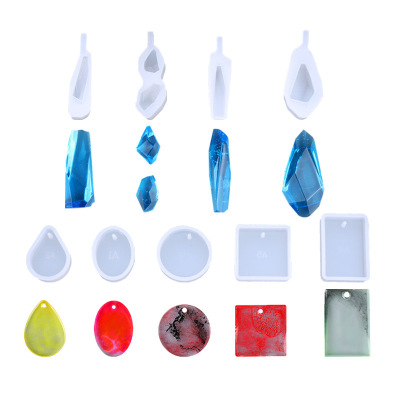 Elated DIY crystal drops handmade jewelry Stone pendant pendant eardrop molded silicone mold set