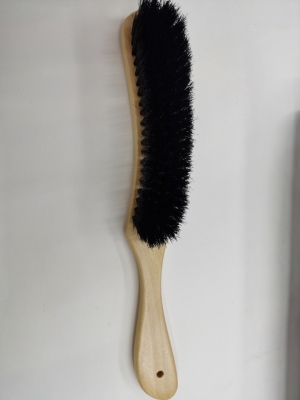 Natural Color Hand Brush, Black Bristle Pig Hair