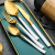 Nordic Style Ins Stainless Steel Steak Knife, Fork and Spoon Western Tableware Creative Simple Restaurant Hotel Supplies Custom Logo