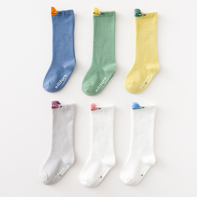 20 Autumn new baby socks cartoon tube children's cotton socks point glue slippery lovely men's and women's baby floor socks