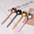 304 Stainless Steel Spoon Dessert Stirring Coffee Small round Spoon Gift Set Tableware Golden Spoon Small Spoon