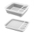 D28-86004 fold water basket to put bowl large silicone water rack folding tank tray tray