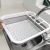 D28-86004 fold water basket to put bowl large silicone water rack folding tank tray tray