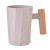 Creative Wooden Handle Gargle Cup Household Minimalist Tooth Cup Washing Cup Couple Toothbrush Cup Ins Style Mug