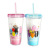 ABarbapapa straw Cups creative personalized fashion Children's plastic water cups creative gifts readily lovely cups