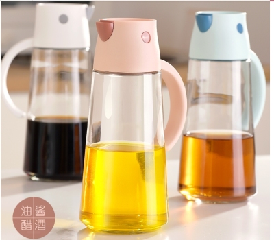 New Style Hulk Oil Pot Glass Oil Jug Household Leak-Proof Oil Jar Kitchen Vinegar Pot European-Style Soy Sauce Apothecary Jars
New