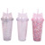 water botterNew creative water cups, INS straws, gift cups, cat ear flaps, double-layer cups and hair replacements