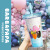 ABarbapapa straw Cups creative personalized fashion Children's plastic water cups creative gifts readily lovely cups