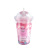 Abarbapapa New Water Injection Slide Cover Double-Layer Cup with Straw Cute Children's Cups Internet Celebrity Gift Handy Cup