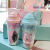 Abarbapapa Internet Celebrity Plastic Water Cup Double-Layer Straw Cup Portable Cup Female Gift Customized Cute Children's Cup