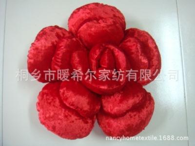48cm Light-Emitting Diamond Velvet Rose Pillow Artificial Flower
