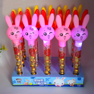New flash magic wand creative cartoon light stick children snacks children toys wholesale night market stalls supply