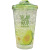 A Mini Cartoon summer push top ice cup creative student guaranteed cold water cup double avocado straw drinking cup
