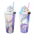 Al electroplating flash glass creative web celebrity straw glass ins plastic gift cup custom cup children cup