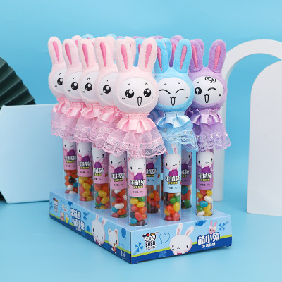 New plush rabbit creative cartoon rabbit light sticks children light toys children snacks night market stalls supply