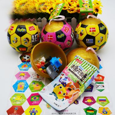 Super football toys educational toys DIY DIY paper mini piggy bank children snacks children toys wholesale