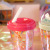 B circus plastic cup cute children straws cup web celebrity water cup female gifts custom department store cup