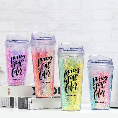 water botterA Youyu Liangping summer new color cup creative straw cup home outdoor travel cup wholesale