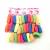 New nylon large stretch plaid wave jacquard rubber band towel ring with 3 upper CARDS
