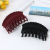 Foreign trade hot new material green plastic big hair clip rubber matte double teeth big grip clip hair clip