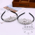 Korean New Princess Hair Accessories Three-Dimensional Simple Rhinestone Small Crown Headband Accessories Girls Gifts