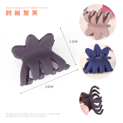2020 new Korean versatile ponytail clip personality fashion web celebrity hair clip solid color hair clip jewelry color mixed hair