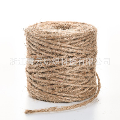 Handmade diy jute rope Jute rope drawing process Color hemp rope can be customized