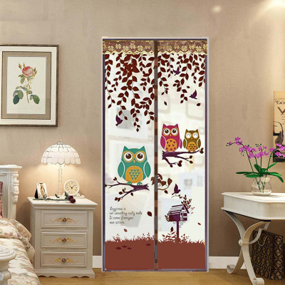 Factory direct summer mosquito proof door curtain simple magnetic flexible screen door without wearing magnetic stripe infuse screen door