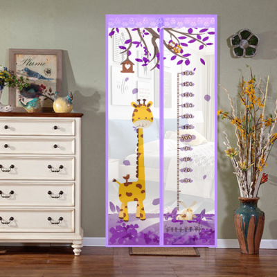 Summer mosquito curtain giraffe can measure height multifunctional screen door encrypted magnetic screen window screen door