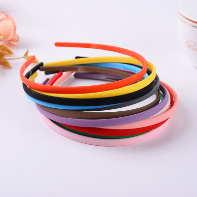 The new popular Korean version of 6MM sugar fruit color hair hoop simple joker plastic head hoop manufacturers wholesale