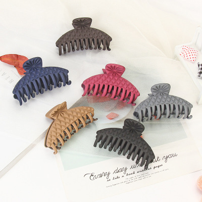 Manufacturers direct new bath grab plain color environmental protection simple and versatile Dafa grab pony tail clip wholesale