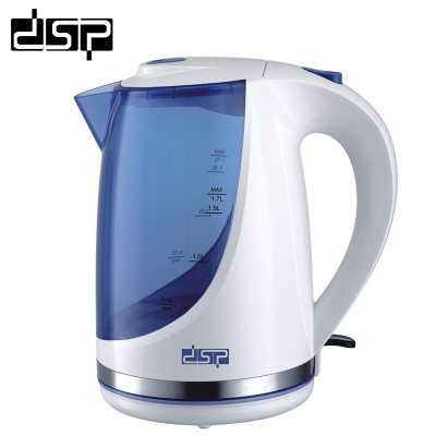 DSP DSP 1.7L Transparent Glass Electric Kettle Kettle Household Automatic Power off Double-Layer Anti-Scald