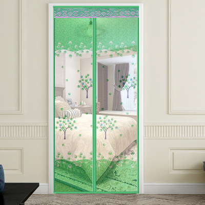 Magnetic mosquito-proof door bedroom quiet soft gauze door curtain encryption screen window perforation-free strong magnetic stripe strong adsorption