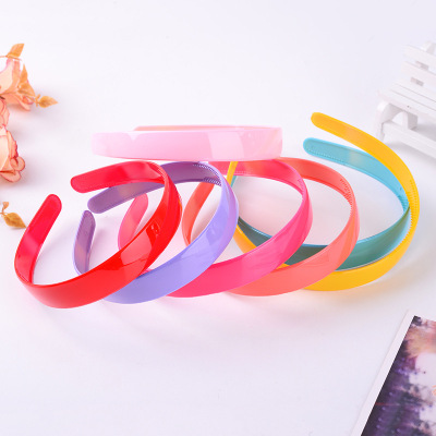 The new Korean version of 2CM bright candy color hair hoop fashion girls plastic headband manufacturers wholesale