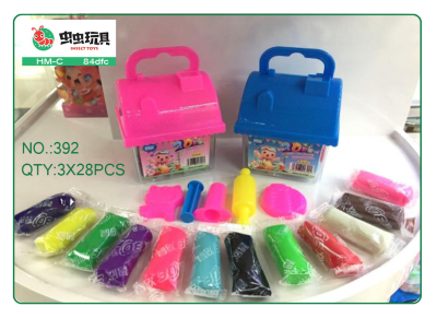 \\\"New product\\\" hot selling house shape color clay children silly putty set non-toxic DIY light clay toys