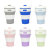 New silicone folding cup folding coffee cup Amazon telescopic water cup travel cup manufacturers wholesale