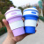 New silicone folding cup folding coffee cup Amazon telescopic water cup travel cup manufacturers wholesale