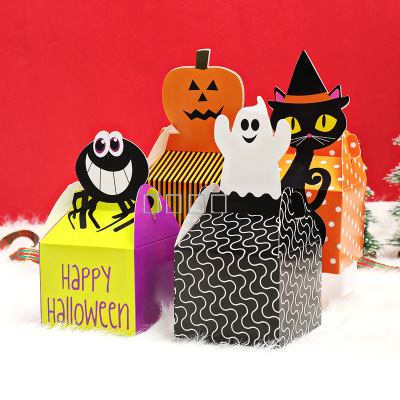 Wholesale Custom Halloween Candy, Biscuit Packaging Gift Box Custom Size Logo