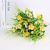 Factory Direct Sales Simulation Aquatic Plants Plastic Flower 5 Fork Morning Glory Home Living Room Decoration External Works Plant Wall