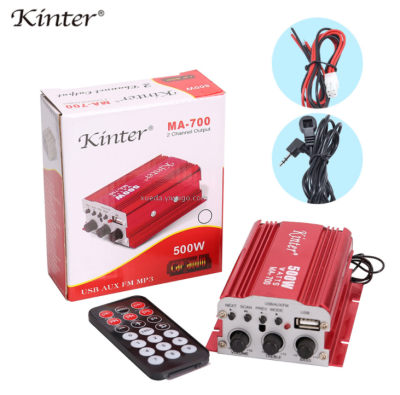  Kinter MA-700 aluminum case DC12V two - channel mini - car power amplifier can be inserted card