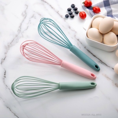 10-inch silicone egg beater multi-purpose mixer stick manual egg beater household kitchen baking tool