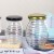 Threaded glass honey jar glass sealed storage jar jam can separate bottles