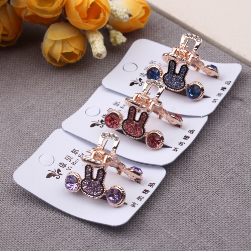 6 yuan store ornament pearl headdress bow clip adult small bangs broken barrettes rhinestone barrettes top clip