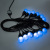 Lighting Chain Remote Control RGB Color Light Flashing Light Decorative String Lights Lighting Chain Outdoor Decorative Light Cold and Warm Color Light Pastoral Waterproof Bulb String